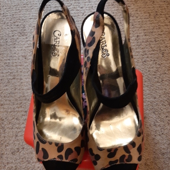 Carlos Santana Leopard Slingback Pumps NWOT - Picture 5 of 5